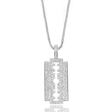 Big Daddy Diamond Iced Out Razor Pendant - Pendant