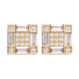 Big Daddy Emerald Cut Baguette Diamond Earring - Earring