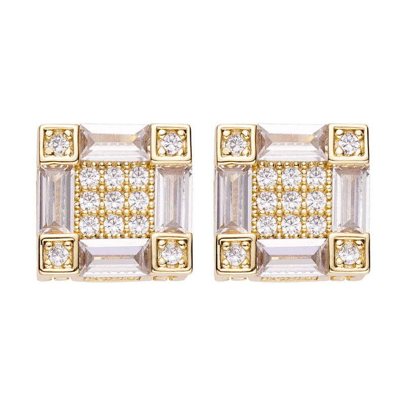 Big Daddy Emerald Cut Baguette Diamond Earring - Earring