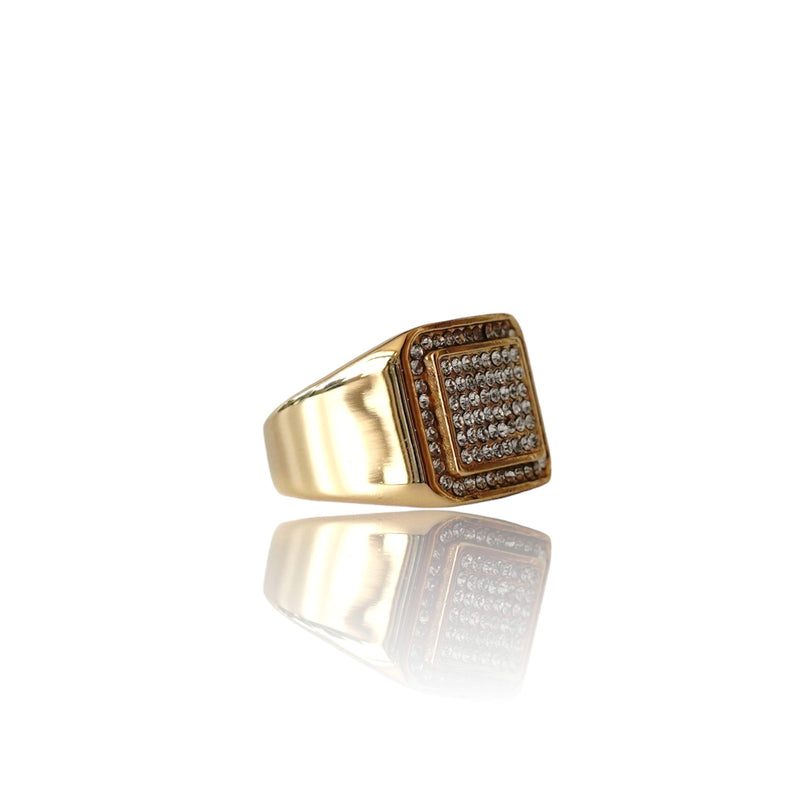Big Daddy Grandiose Iced Gold Ring - Ring
