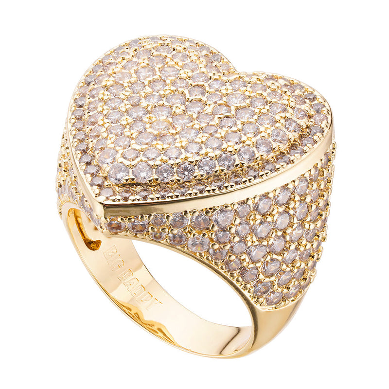 Big Daddy ’Heart’ Iced Out Ring - Ring