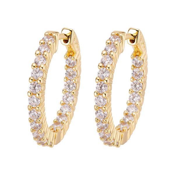 Big Daddy Hoop Diamond Earring - Earring