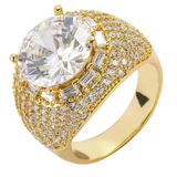 Big Daddy Iced Out Cluster Gold Ring - Ring