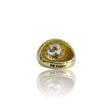 Big Daddy Iced Out Cluster Gold Ring - Ring