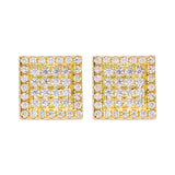 Big Daddy Iced Out Square Earring - Earring