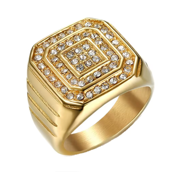 Big Daddy Imperial Iced Gold Ring - Ring