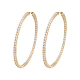 Big Daddy Large Hoop Diamond Earring - Earring