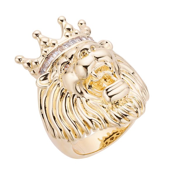 Big Daddy Lion Baguette Diamond Ring - Ring