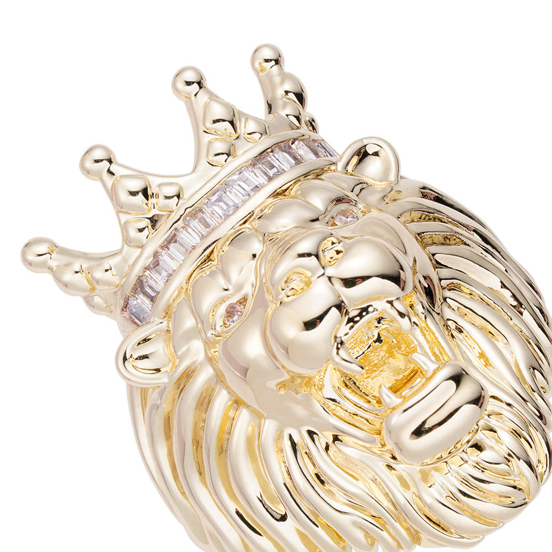 Big Daddy Lion Baguette Diamond Ring - Ring