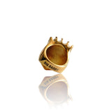 Big Daddy Lionhead Pave Crown Gold Ring - Ring