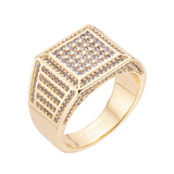 Big Daddy Square Diamond Iced Out Ring - Ring