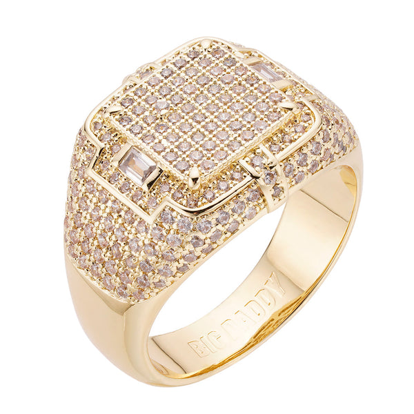 Big Daddy Swagger Full Cluster Iced Out Ring - Ring