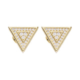 Big Daddy Triangle Stud Diamond Earring - Earring
