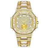 Big Daddy Baguette Bling Gold Watch