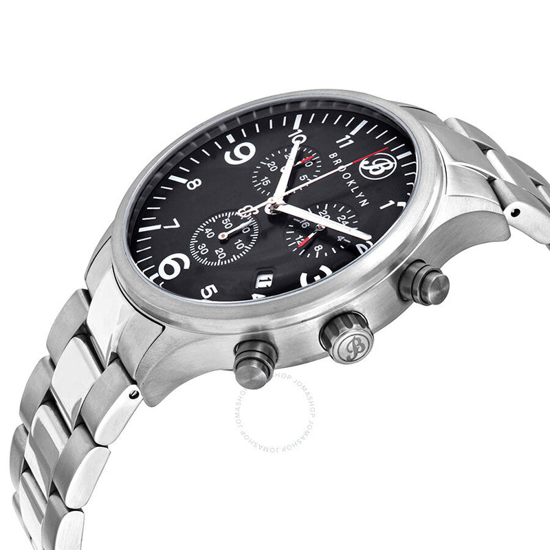 Brooklyn Watch Co. Bedford Brownstone Quartz Black Dial Men's Watch 308-BLK-3 - The Watches Men & Co #2