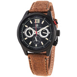 Brooklyn Watch Co. Stuyvesant Quartz Black Dial Men's Watch BW-8128-BQ-01-LBRW - The Watches Men & Co
