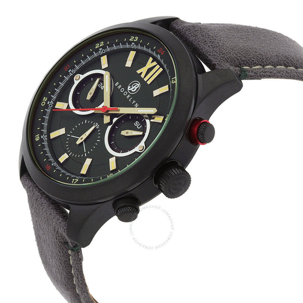 Brooklyn Watch Co. Stuyvesant Quartz Green Dial Men's Watch BW-8128-GQ-08-GRY - The Watches Men & Co #2