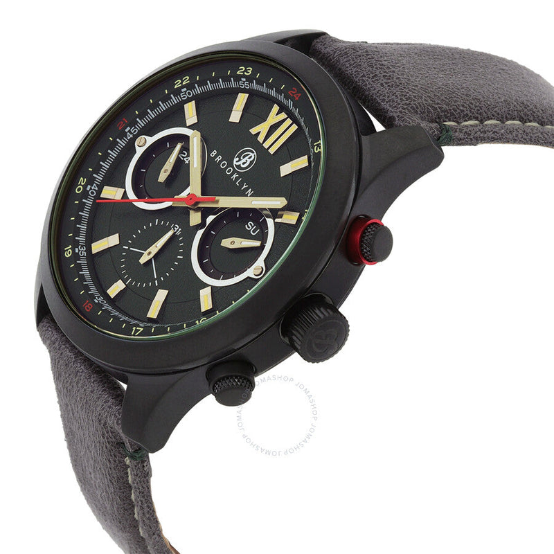 Brooklyn Watch Co. Stuyvesant Quartz Green Dial Men's Watch BW-8128-GQ-08-GRY - The Watches Men & Co #2