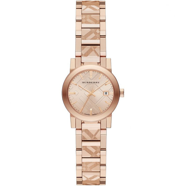 Burberry Women’s Swiss Made Stainless Steel Rose Gold Dial Women's Watch  BU9235 - The Watches Men & CO