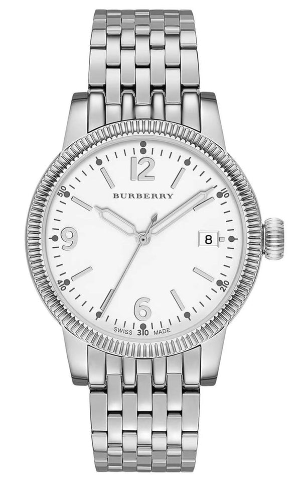 Burberry Analog White Dial Silver Steel Strap Watch for Women - BU7838 BU7838 - Image 1