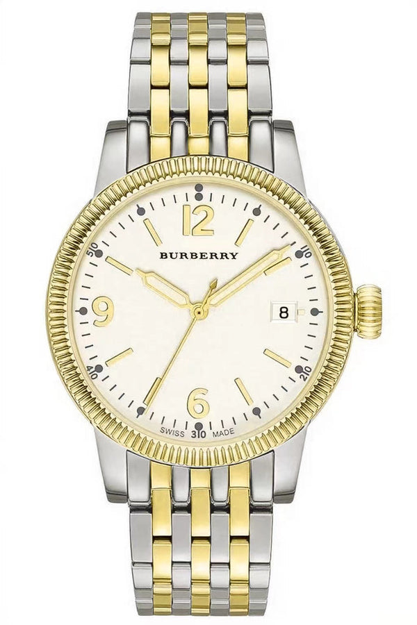 Burberry Analog White Dial Two Tone Steel Strap Watch for Women - BU7871 BU7871 - Image 1