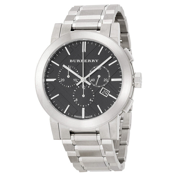 Burberry Black Dial Chronograph Stainless Steel Men's Watch BU9351 - The Watches Men & CO