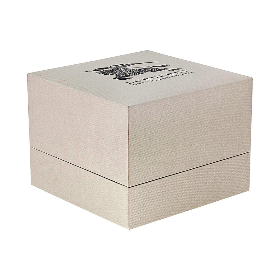 Burberry watch box packaging with brand logo