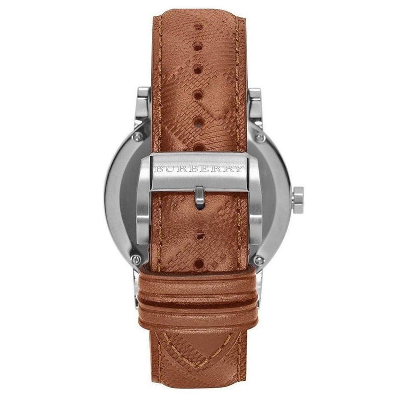 Burberry Men’s Swiss Made Leather Strap Black Dial Men's Watch BU9905 - The Watches Men & CO #3