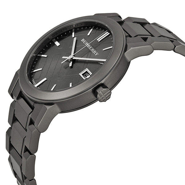 Burberry Grey Dial Grey Ion-plated Men's Watch BU9007 - The Watches Men & CO #2