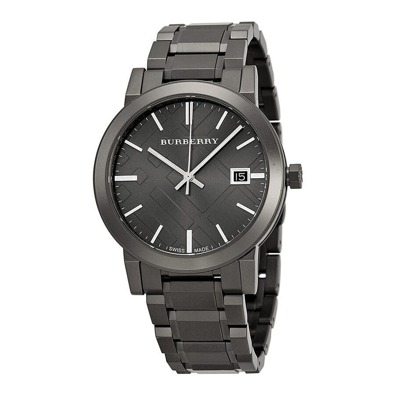 Burberry Grey Dial Grey Ion-plated Men's Watch BU9007 - The Watches Men & CO
