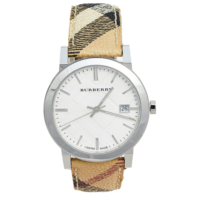 Burberry Haymarket Check PVC Strap 38mm Ladies Watch BUR9025 - Watch