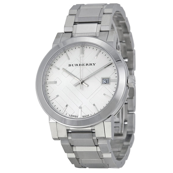 Burberry Silver Dial Stainless Steel Unisex Watch BU9000 - The Watches Men & CO