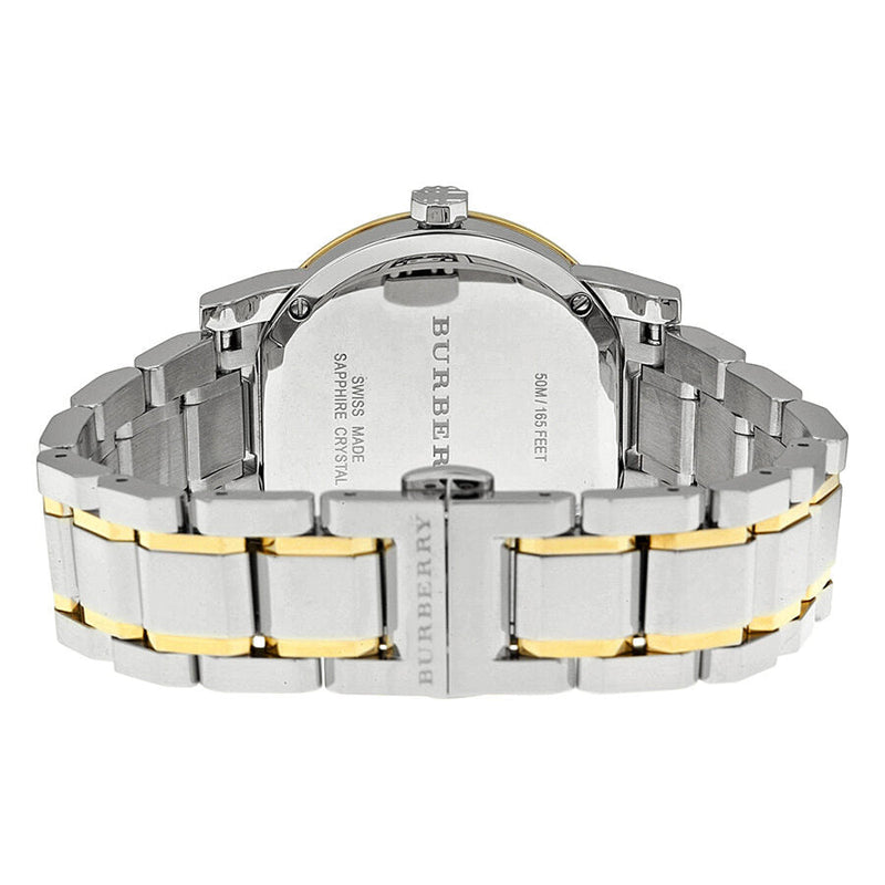Burberry Silver Dial Two-tone Silver and Gold-tone Bracelet Ladies Watch BU9115 - The Watches Men & CO #3