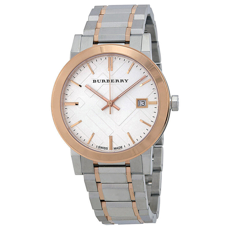 Burberry Silver Dial Two-Tone Stainless Steel Unisex Watch BU9006 - Watch