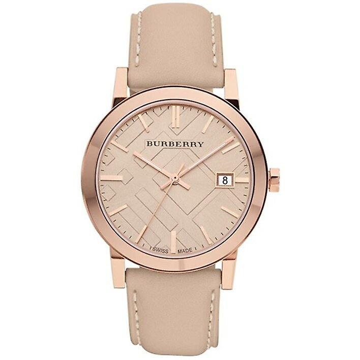 Burberry Tan Dial Leather Strap Unisex Watch BU9014 - Watch