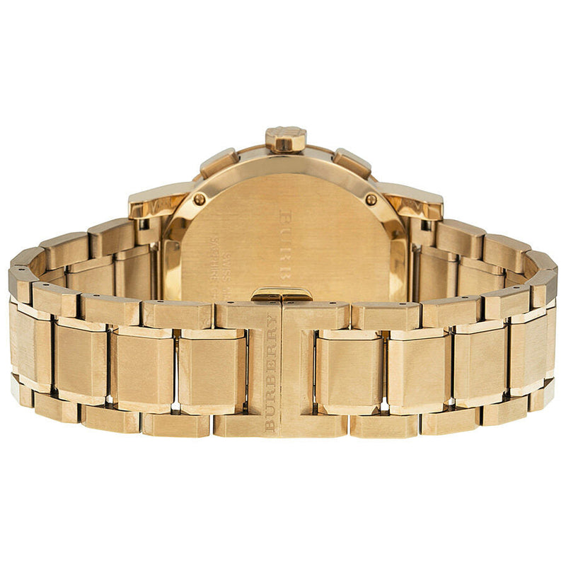 Burberry Taupe Chronograph Dial Rose Gold Plated Steel Men's Watch BU9353 - The Watches Men & CO #3