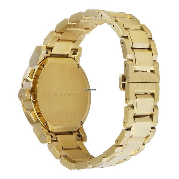 Burberry The City Chronograph Gold-Tone Stainless Steel Unisex Watch BUR9753 - Watch
