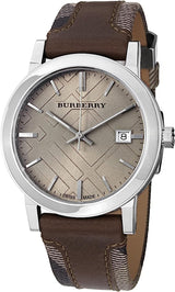 Burberry The City Grey Dial Leather Strap Men’s Watch BU9020 - Watch