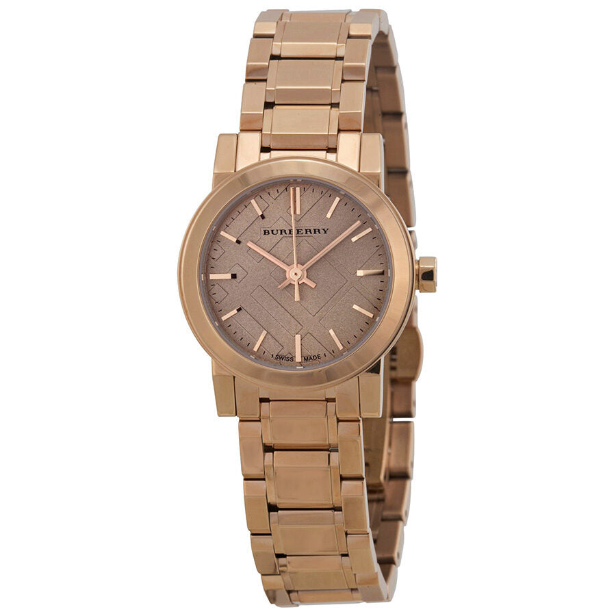 Burberry The City Petite rose gold-tone watch with nude dial and matching bracelet
