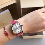 Burberry The City White Dial Haymarket Pink Leather Strap Watch for Women - BU9149 BU9149 - Image 4