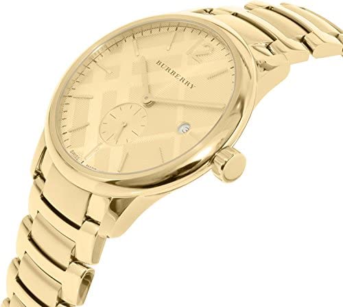Burberry Men’s Swiss made Stainless Steel Gold Dial Men's Watch BU10006 - The Watches Men & CO #2