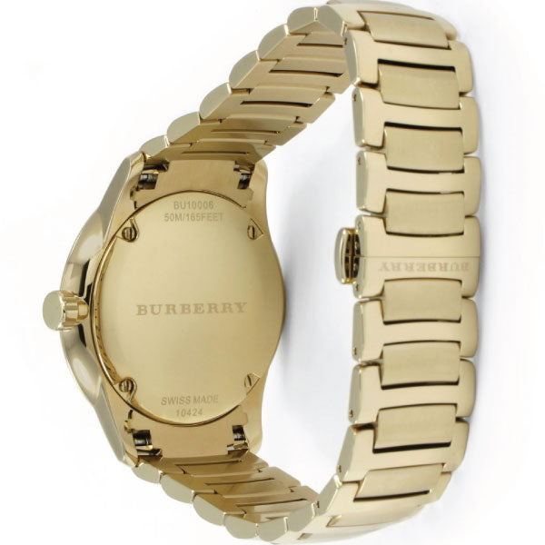 Burberry Men’s Swiss made Stainless Steel Gold Dial Men's Watch BU10006 - The Watches Men & CO #3