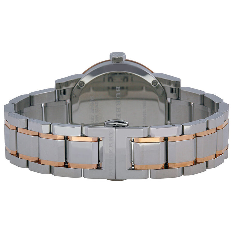 Burberry Two Tone Rose Gold Stainless Steel Bracelet Ladies Watch BU9105 - The Watches Men & CO #3