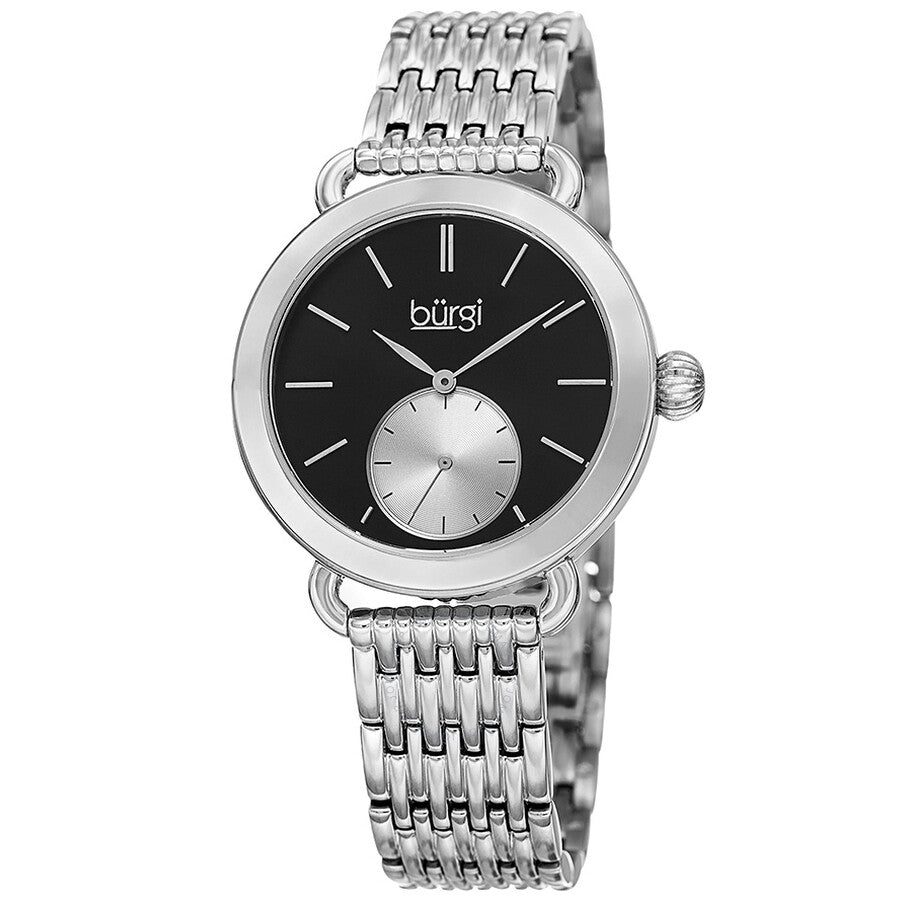 Burgi Black Dial Ladies Casual Watch BUR153SSB - The Watches Men & Co