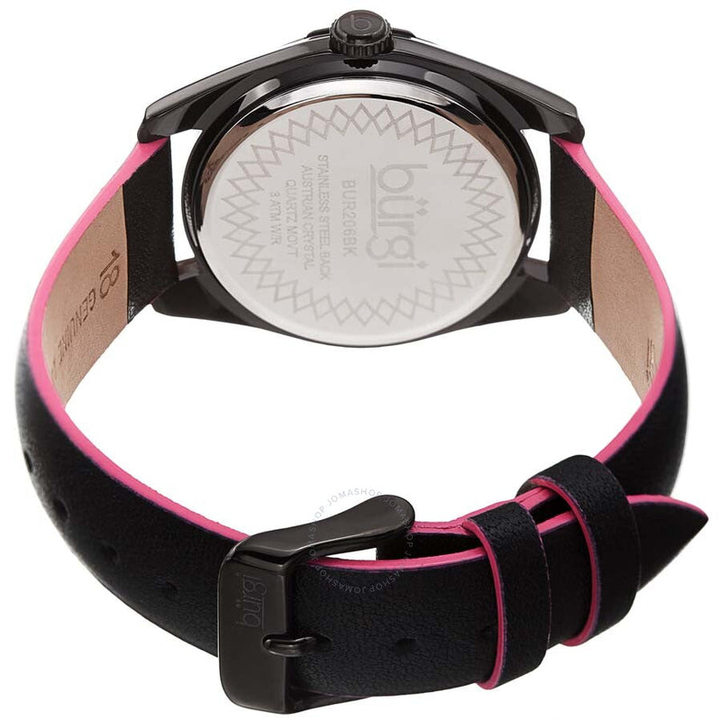 Burgi Black Dial Ladies Watch BUR206BK - The Watches Men & Co #4