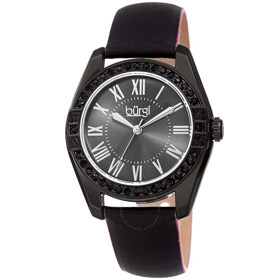 Burgi Black Dial Ladies Watch BUR206BK - The Watches Men & Co