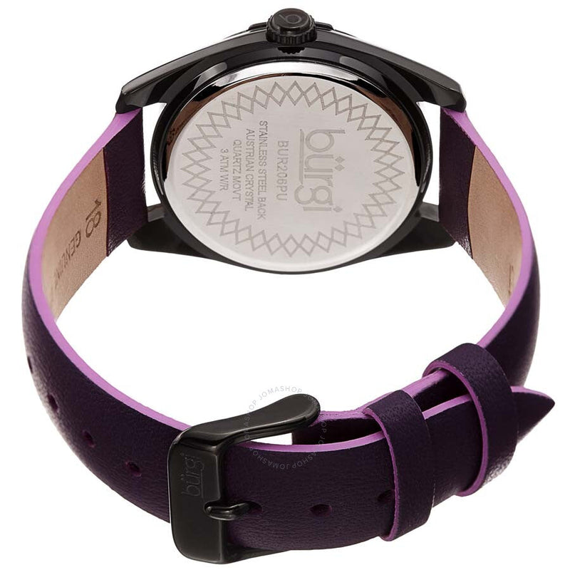 Burgi Black Dial Ladies Watch BUR206PU - The Watches Men & Co #4