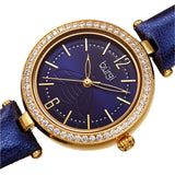 Burgi Crystal Blue Dial Ladies Watch BUR235BU - The Watches Men & Co #2