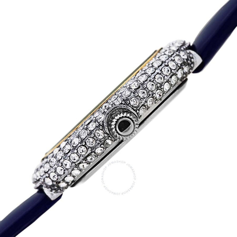 Burgi Crystal Blue Dial Blue leather Ladies Watch BUR234BU - The Watches Men & Co #3