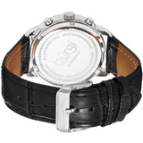 Burgi Crystal Chronograph Black Leather Mother of Pearl Dial Ladies Watch BUR089BK - The Watches Men & Co #3